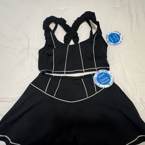 Ruffled Bikini Top w/ Skirted Bottom